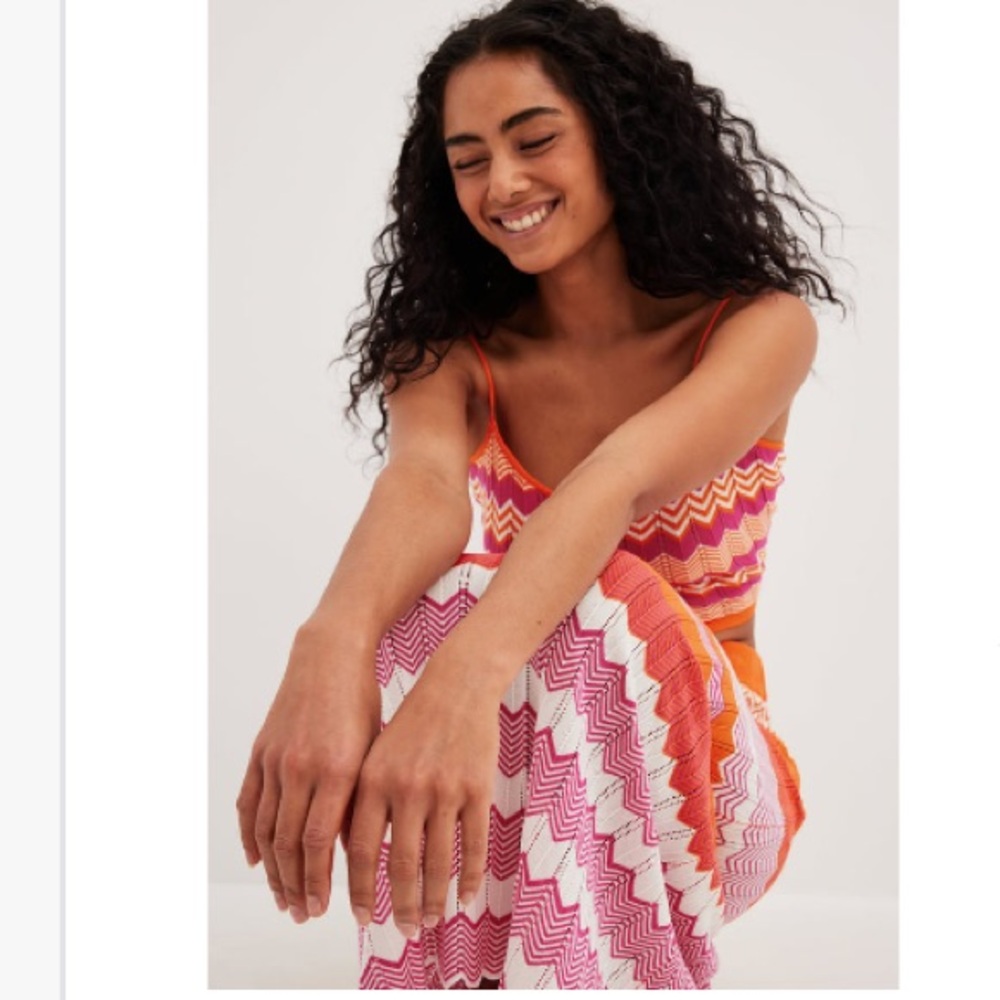 NA-KD Vibrant Multicolor Knitted Skirt